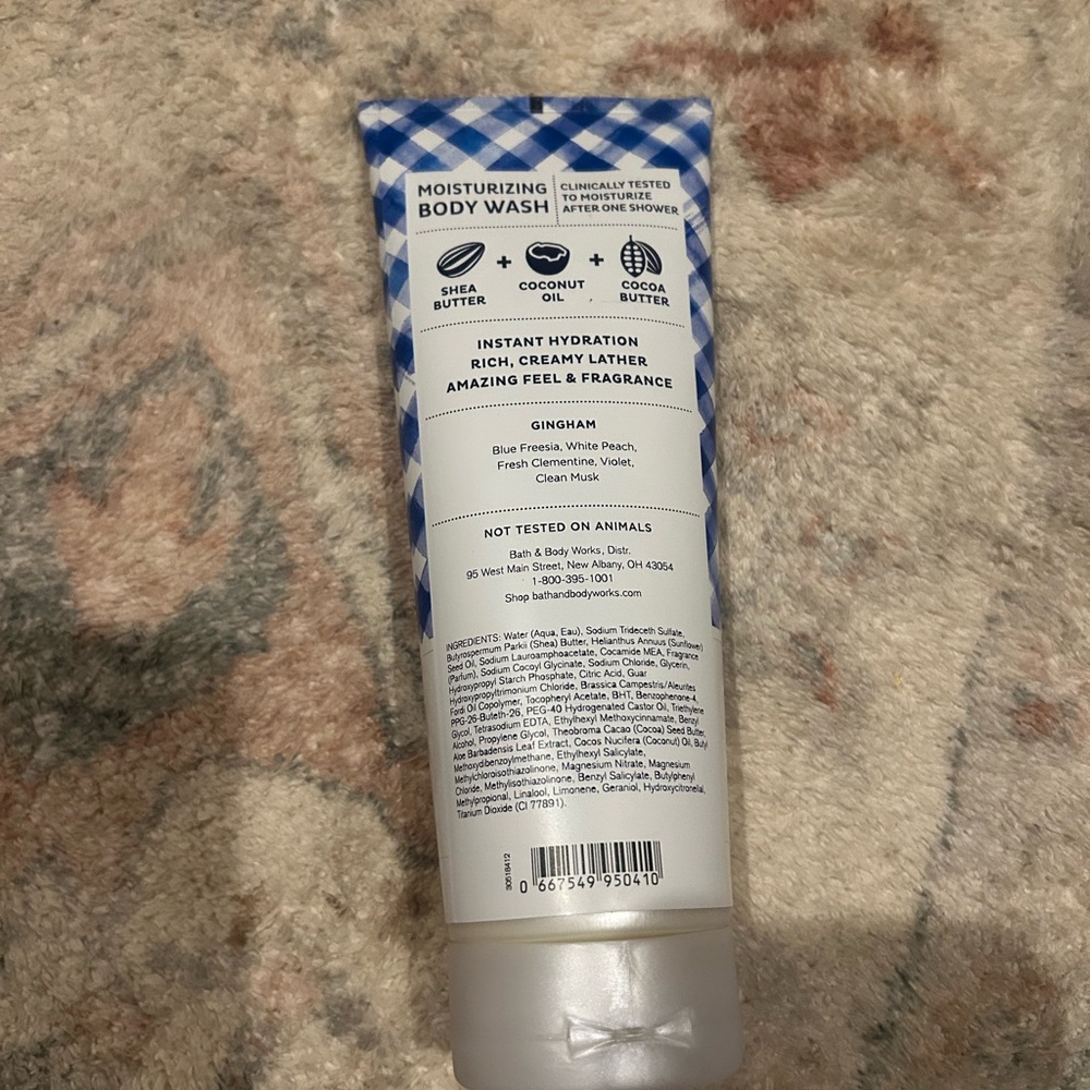 Bath & Body Works Blue and White Body Wash - Picture 2 of 2